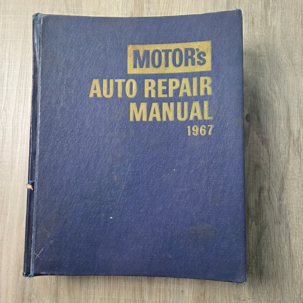 Auto Repair Manual Motor's 1967 Blue 30th Edition Vintage Reference Guide